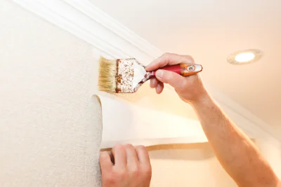 Pose de papier peint à Litteau — revêtements muraux et toiles de verre